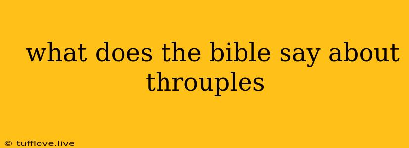  What Does The Bible Say About Throuples